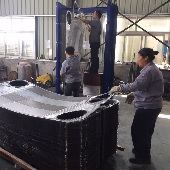 SS304/ SS316L/ Titanium Tranter Gx26 Plate Gasket Heat Exchanger Plate Factory Price for Pool/Cooling Tower